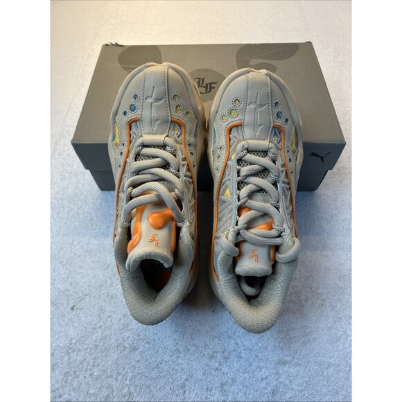 Puma La France RNR Sneakers Sand Orange Glo Aqua Multi Lace Up Men Size 8 NEW main image 9